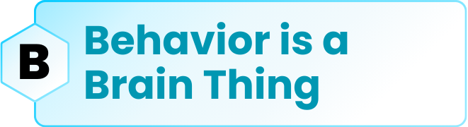B: Behavior is a Brain Thing